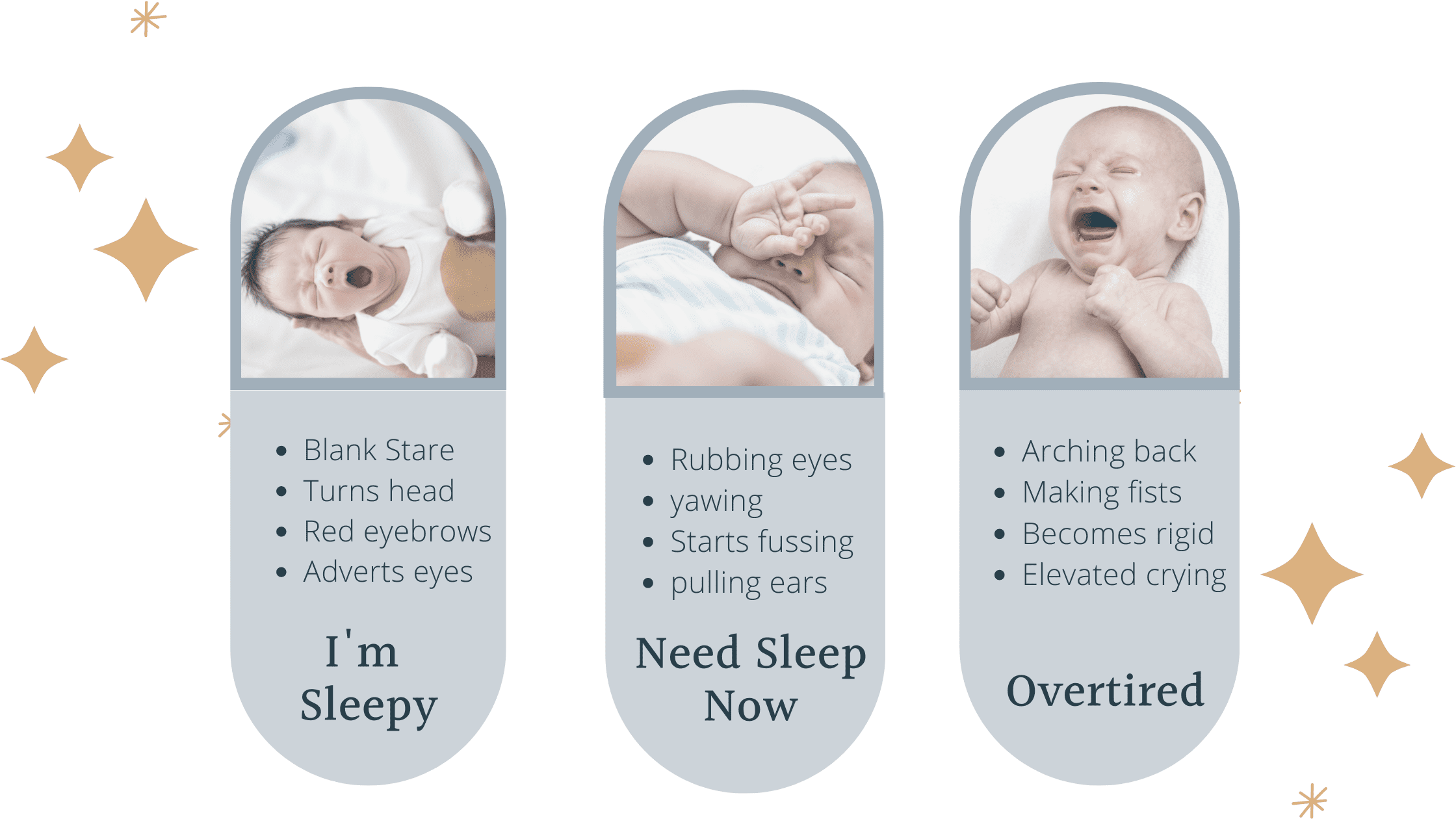 How to read baby sleepy cues